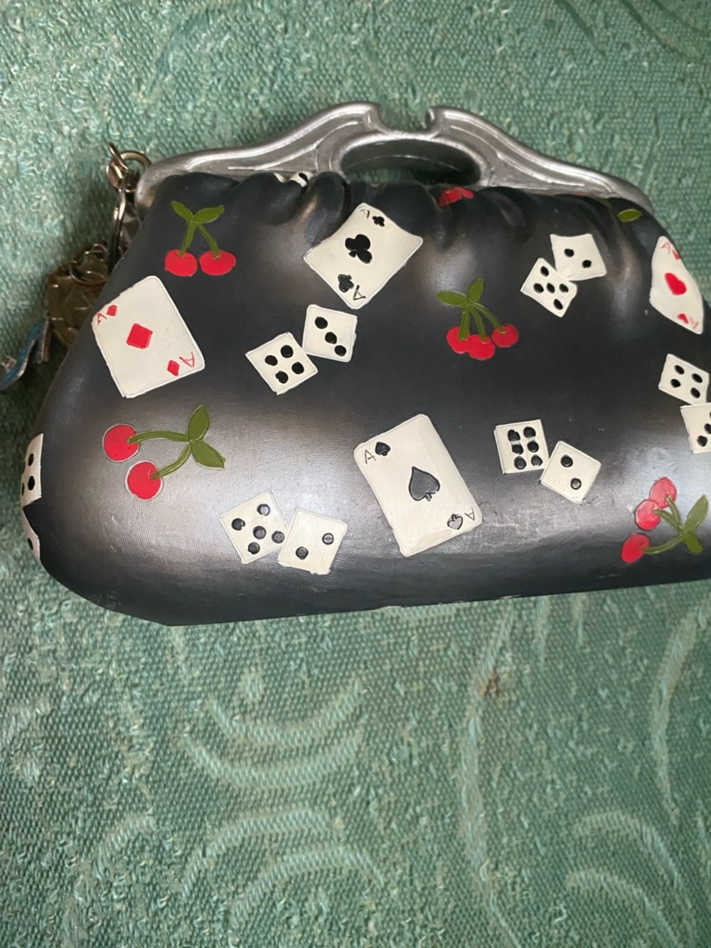 Black Cherry & Cards piggy bank